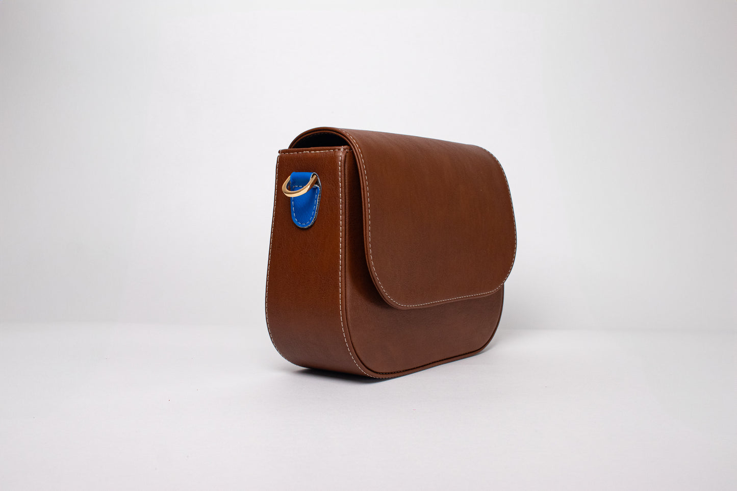 EVORA BAG MARRON + AZUL COBALTO