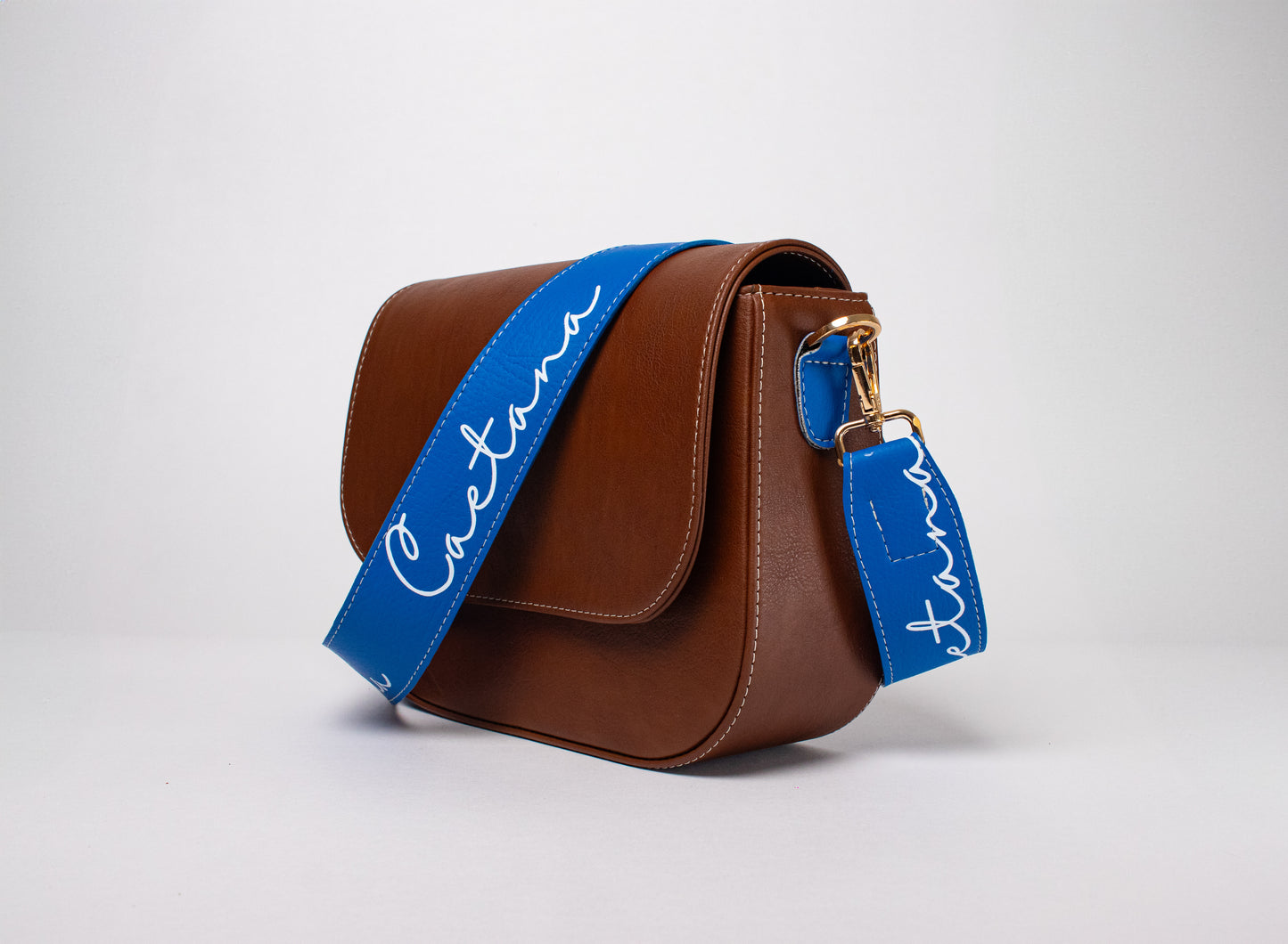 EVORA BAG MARRON + AZUL COBALTO