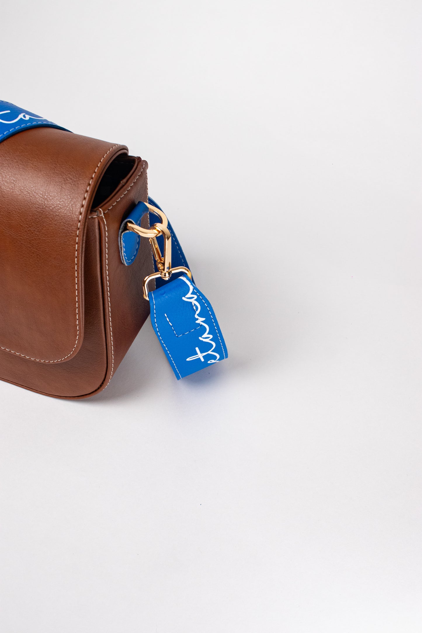 EVORA BAG MARRON + AZUL COBALTO