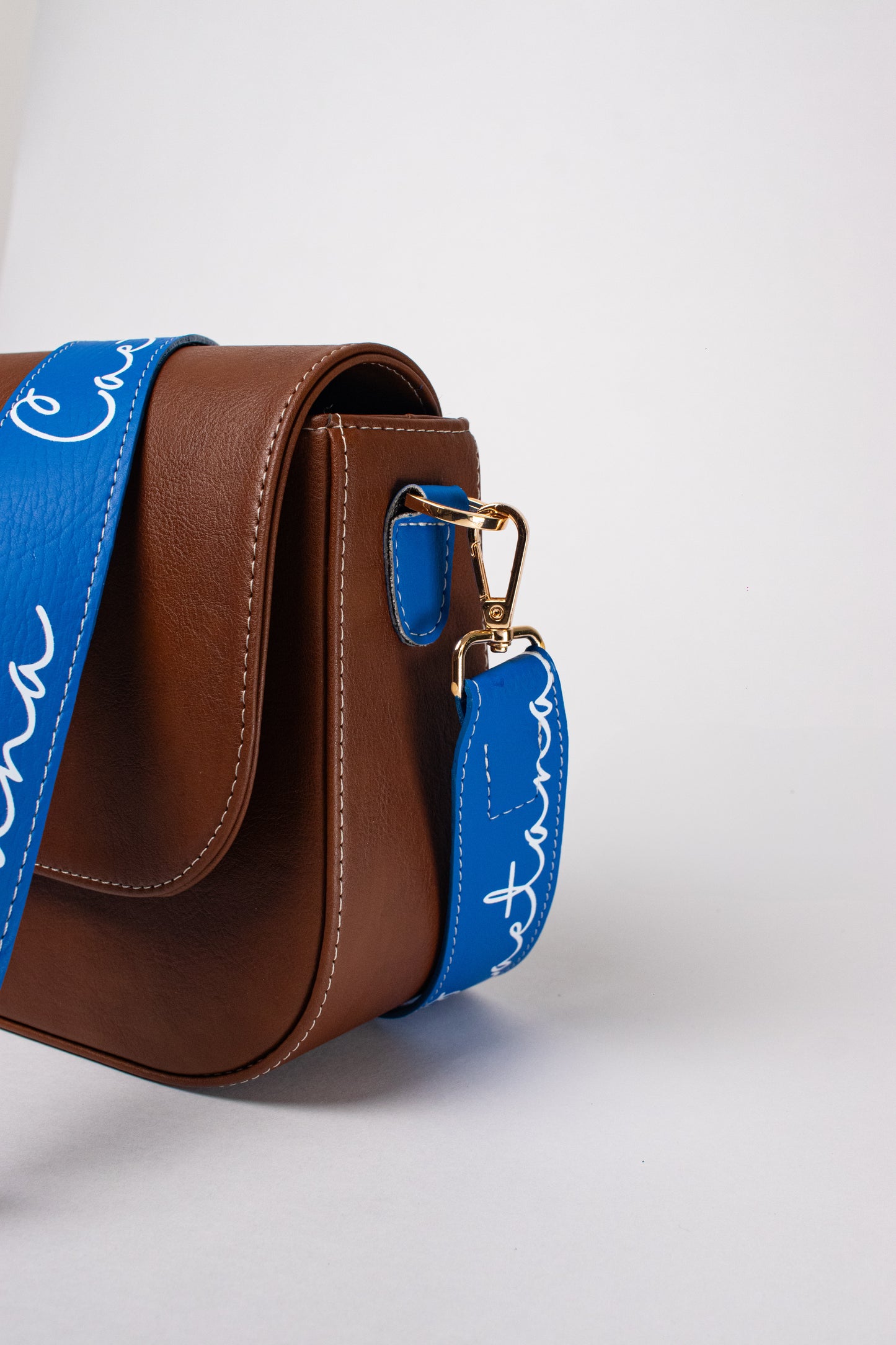 EVORA BAG MARRON + AZUL COBALTO