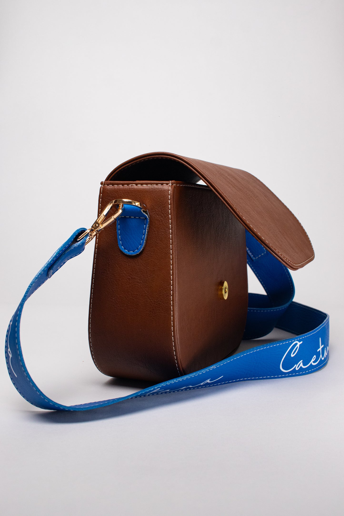 EVORA BAG MARRON + AZUL COBALTO