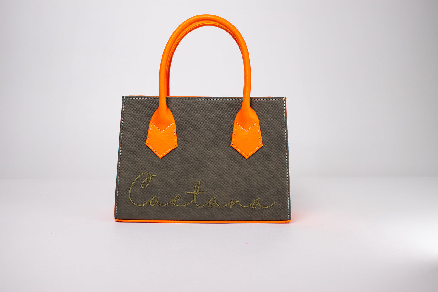 OPORTO BAG VERDE OLIVA X LATTE + NARANJA