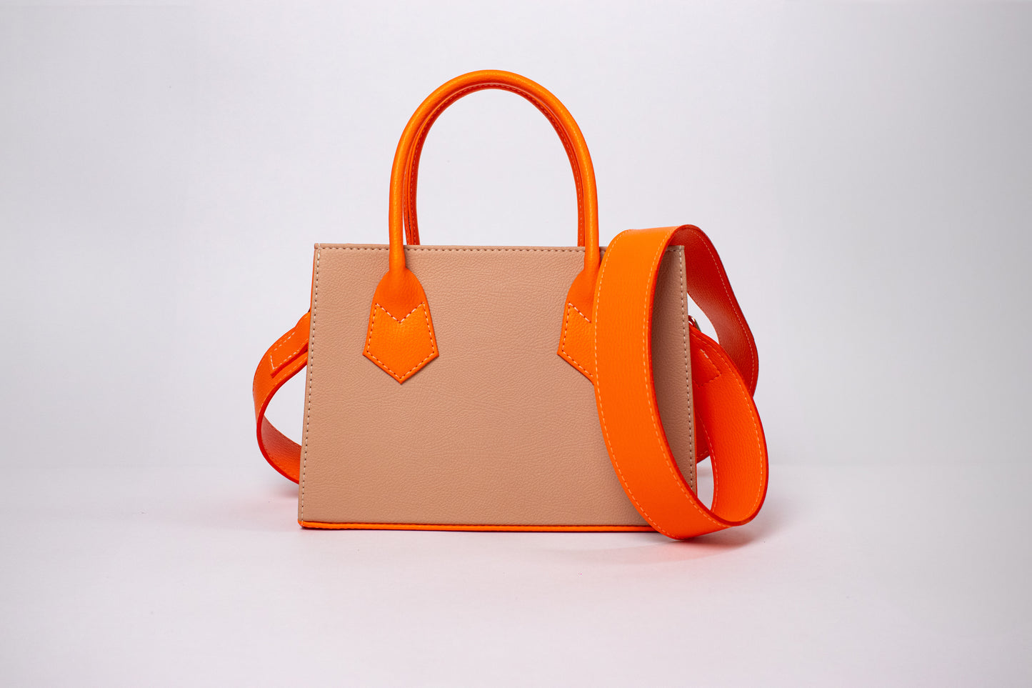 OPORTO BAG VERDE OLIVA X LATTE + NARANJA