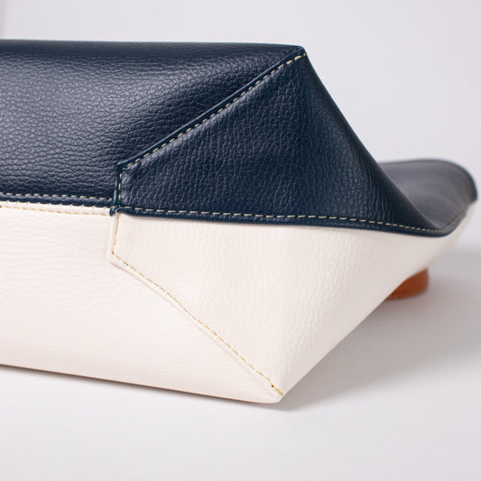 Lisboa bag navy blue x beige + miel