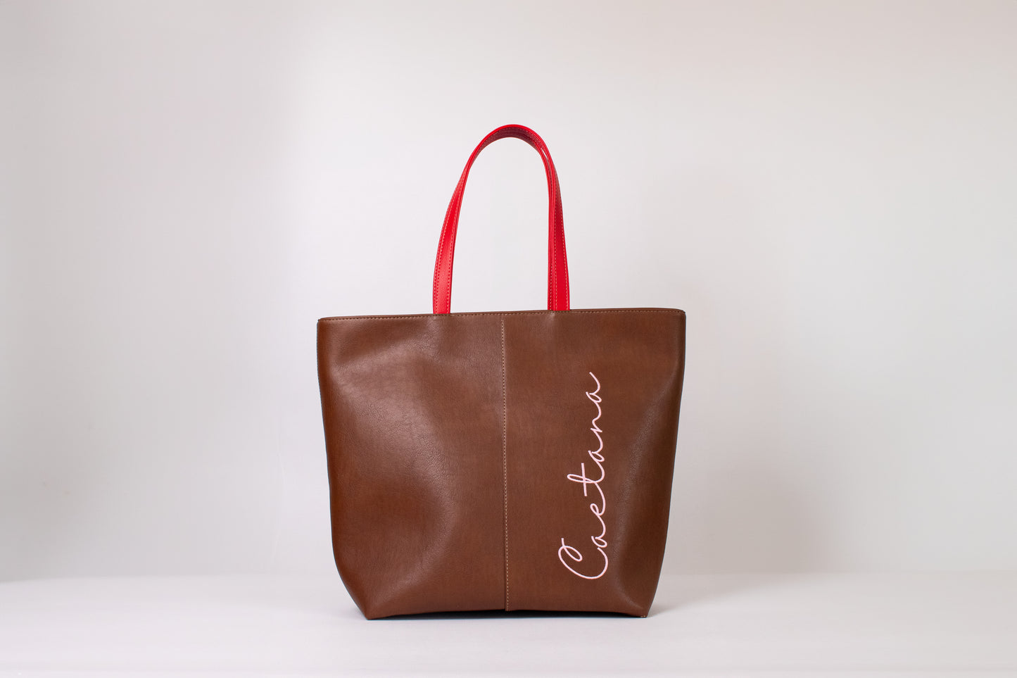 CASTELO BAG MARRON + ROJO
