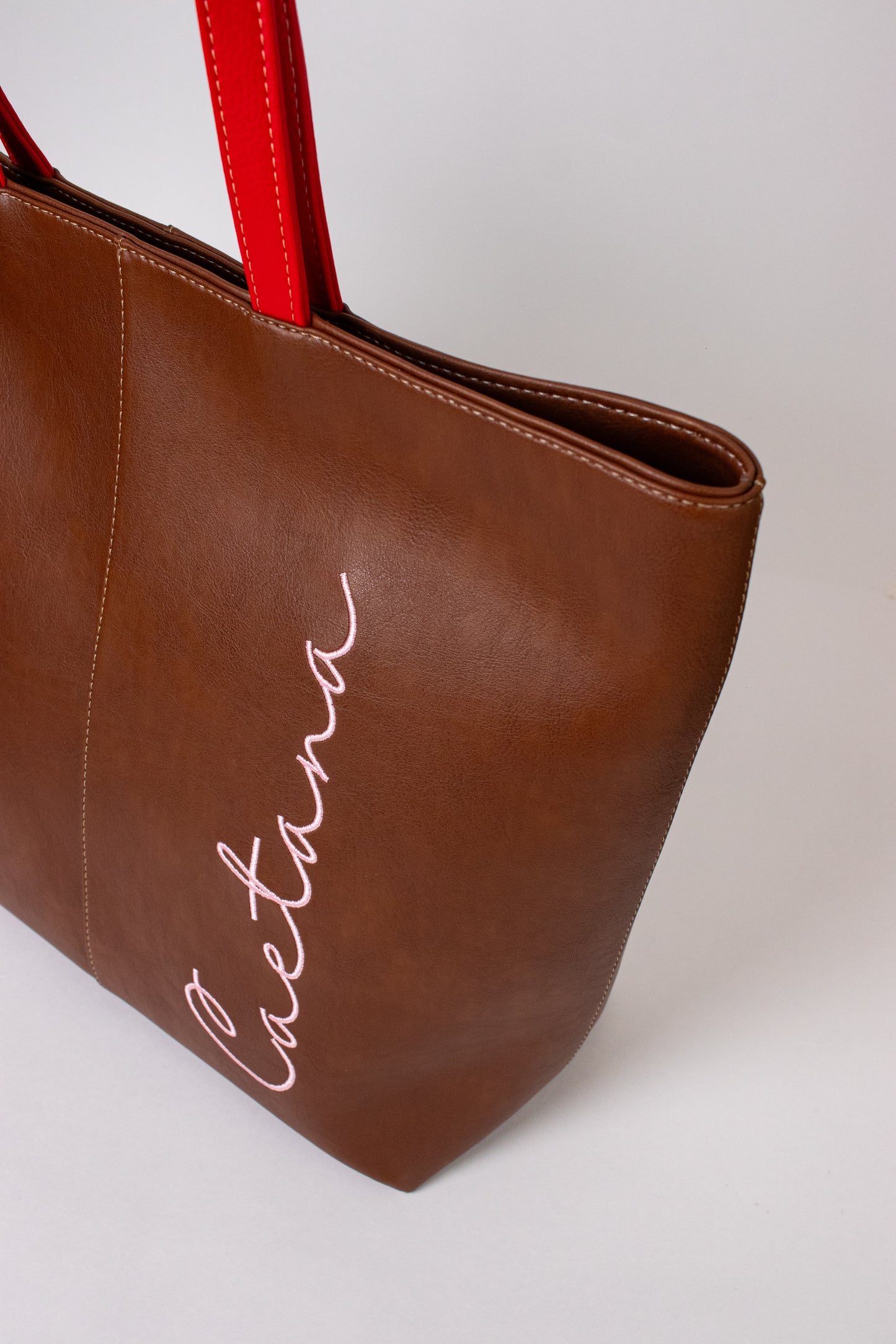 CASTELO BAG MARRON + ROJO