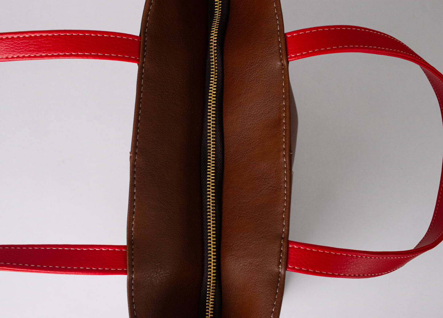 CASTELO BAG MARRON + ROJO