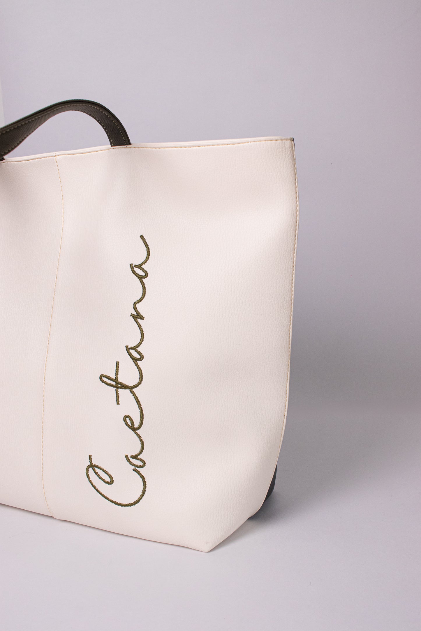 CASTELO BAG BEIGE x NEGRO + VERDE OLIVA