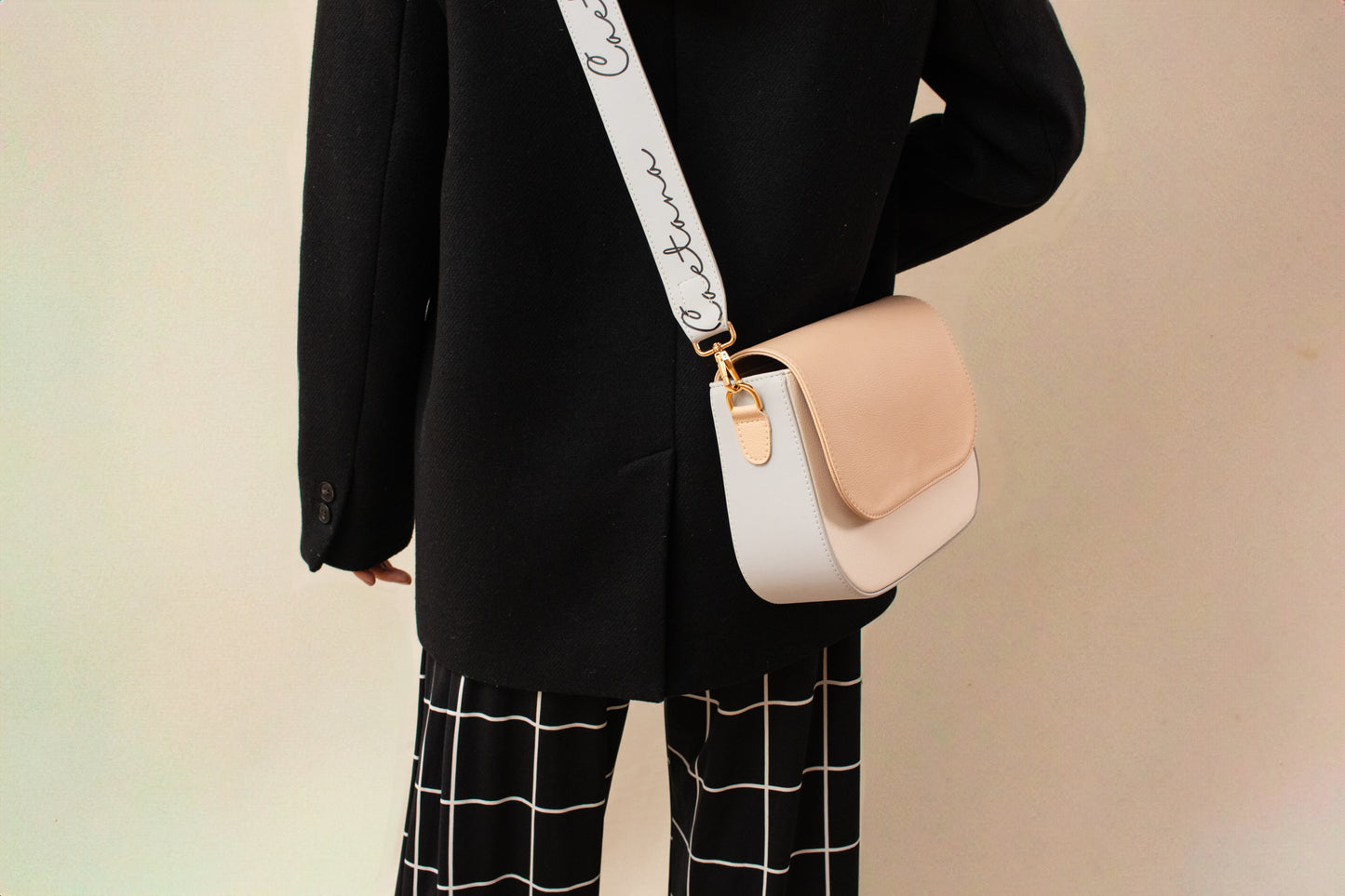EVORA BAG BEIGE + PALO DE ROSA + GRIS