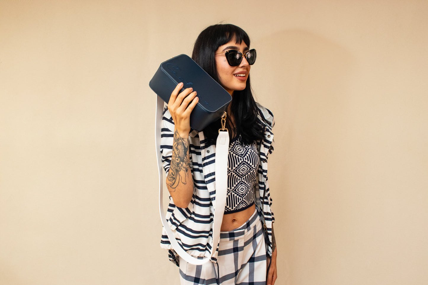 MADEIRA NAVY BLUE + BEIGE