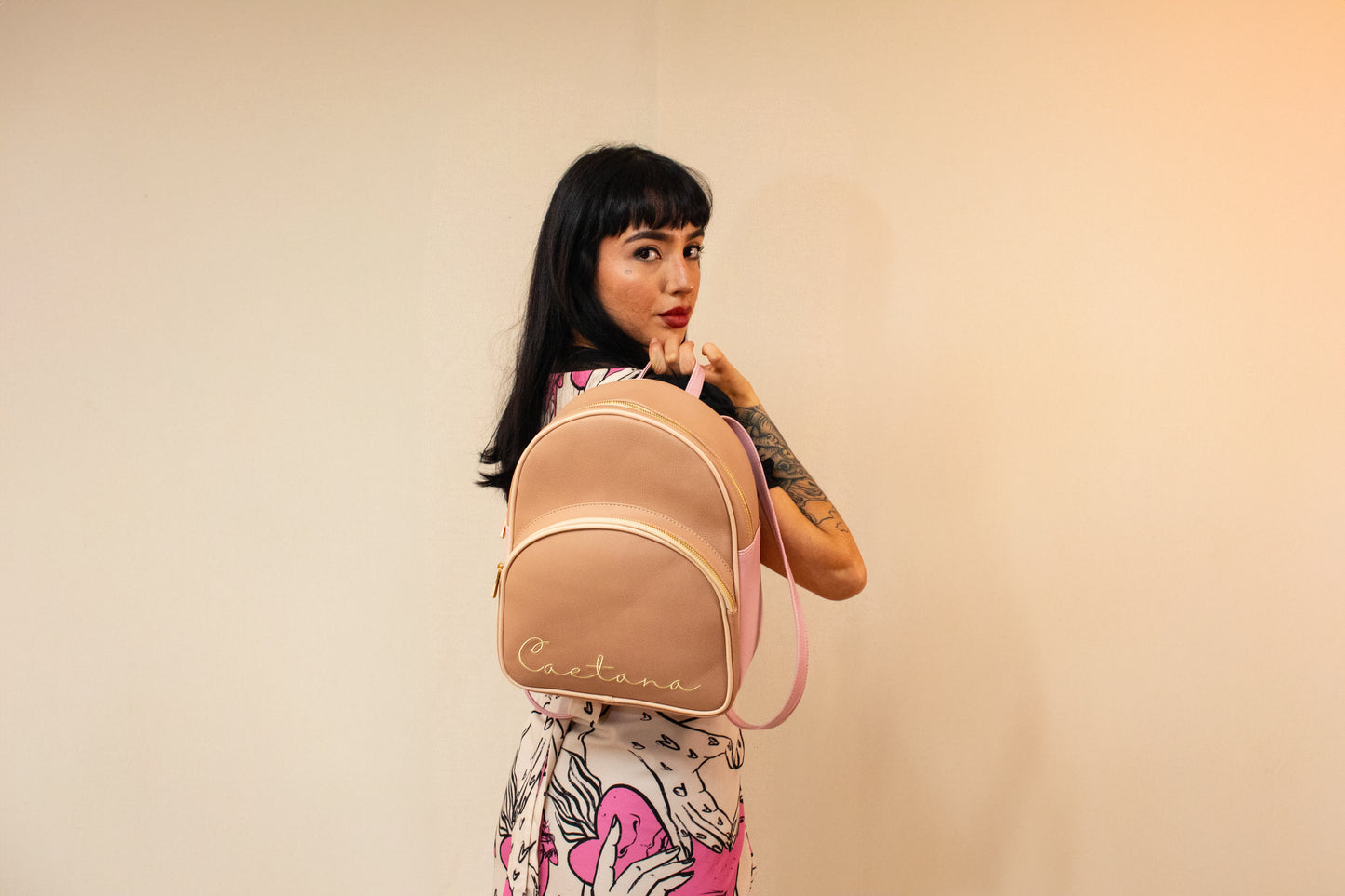 VIANA BAG LATTE + PALO DE ROSA + BEIGE