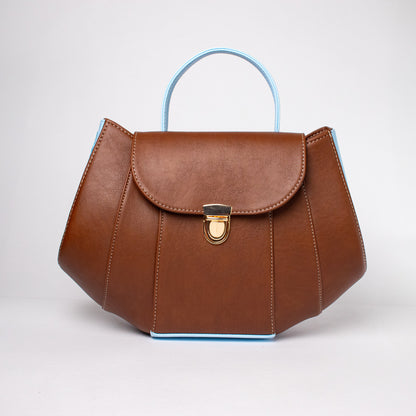 Tatu bag marrón + azul celeste