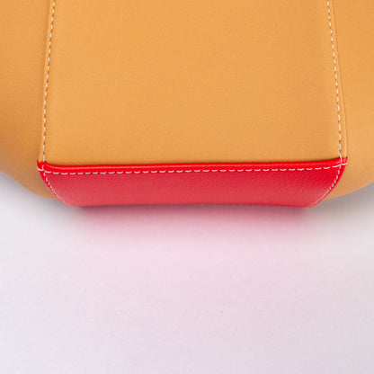 Tatu bag latte + rojo + marrón