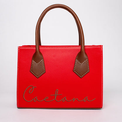 Oporto bag rojo + marrón