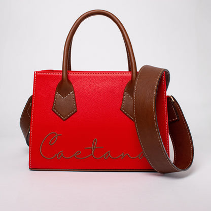 Oporto bag rojo + marrón