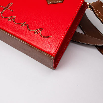 Oporto bag rojo + marrón