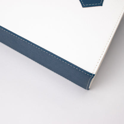 Oporto bag beige + navy blue