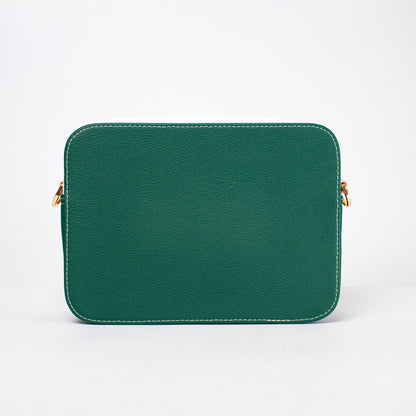 Madeira bag verde + beige + palo de rosa