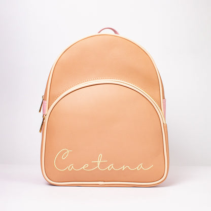 Viana bag latte + palo de rosa + beige