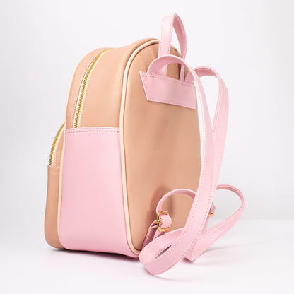 Viana bag latte + palo de rosa + beige