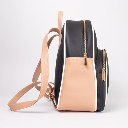 Viana bag negro + beige + latte