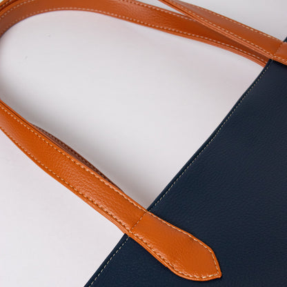 Lisboa bag navy blue x beige + miel