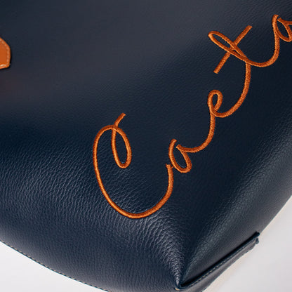 Lisboa bag navy blue x beige + miel