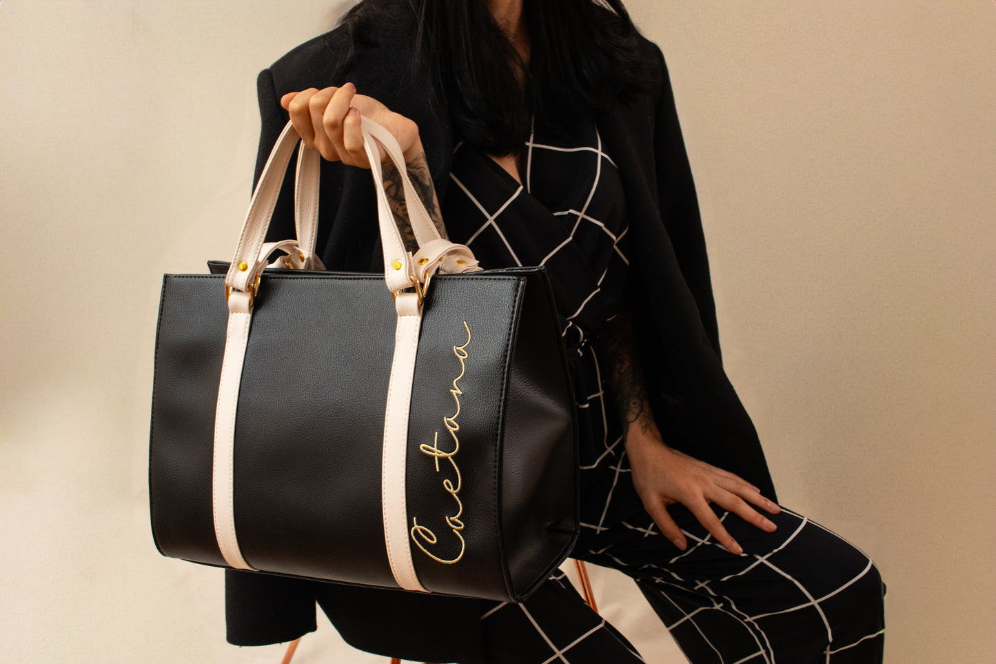 VILA NOVA BAG NEGRO + BEIGE