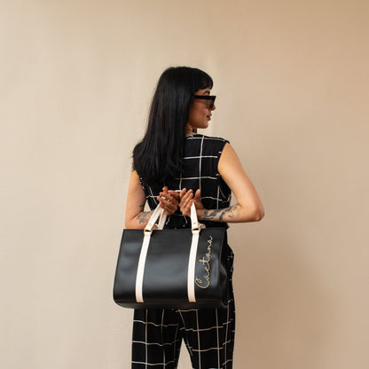 Vila nova bag negro + beige