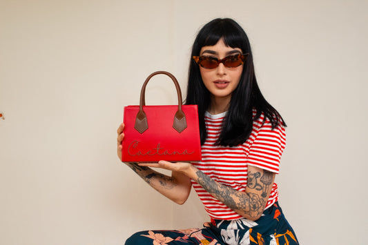 OPORTO BAG ROJO + MARRÓN