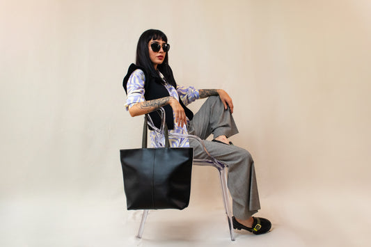 CASTELO BAG BEIGE x NEGRO + VERDE OLIVA