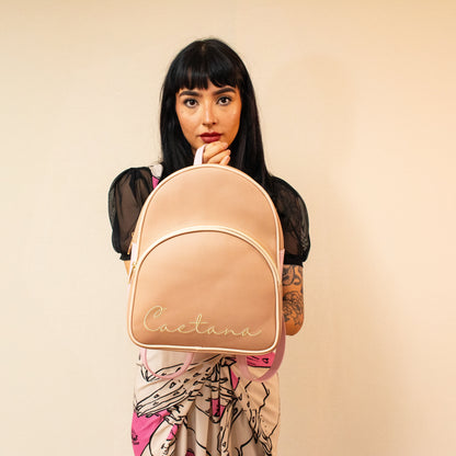 Viana bag latte + palo de rosa + beige