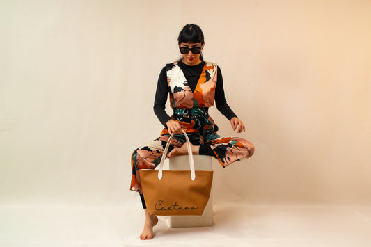 LISBOA BAG LATTE + BEIGE